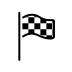 chequered flag on OpenMoji