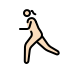 woman running: light skin tone on OpenMoji