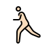 man running: light skin tone on OpenMoji