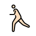 person running: light skin tone on OpenMoji