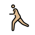 man running: medium-light skin tone on OpenMoji