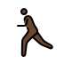 man running: dark skin tone on OpenMoji