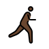 person running facing right: dark skin tone on OpenMoji