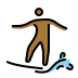person surfing: medium-dark skin tone on OpenMoji
