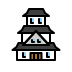 Japanese castle on OpenMoji