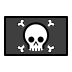 pirate flag on OpenMoji