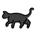 black cat on OpenMoji