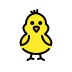 front-facing baby chick on OpenMoji