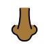 จมูก: โทนผิวสีแทน on OpenMoji