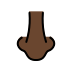 จมูก: โทนผิวสีเข้ม on OpenMoji