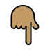 นิ้วชี้ลง: โทนผิวสีเหลือง on OpenMoji