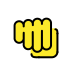 oncoming fist on OpenMoji