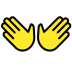 open hands on OpenMoji