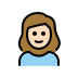 girl: light skin tone on OpenMoji