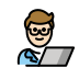 man technologist: light skin tone on OpenMoji