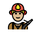 Feuerwehrmann: mittelhelle Hautfarbe on OpenMoji