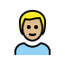 man: medium-light skin tone on OpenMoji