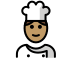 man cook: medium skin tone on OpenMoji