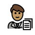 พนักงานบริษัทชาย: โทนผิวสีเหลือง on OpenMoji