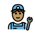 ช่างซ่อมชาย: โทนผิวสีเหลือง on OpenMoji