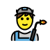 man factory worker on OpenMoji