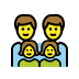 family: man, man, girl, girl on OpenMoji