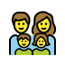 family: man, woman, girl, boy on OpenMoji