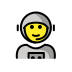 man astronaut on OpenMoji