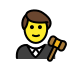 man judge on OpenMoji