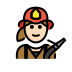woman firefighter: light skin tone on OpenMoji
