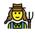 woman farmer on OpenMoji