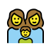 family: woman, woman, boy on OpenMoji