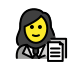 woman office worker on OpenMoji