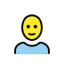 ผู้หญิง: หัวล้าน on OpenMoji