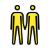 men holding hands on OpenMoji