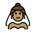 woman with veil: medium skin tone on OpenMoji