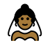 woman with veil: medium-dark skin tone on OpenMoji