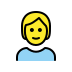 person: blond hair on OpenMoji