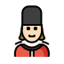woman guard: light skin tone on OpenMoji