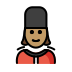 woman guard: medium skin tone on OpenMoji