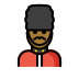 man guard: medium-dark skin tone on OpenMoji