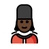 woman guard: dark skin tone on OpenMoji