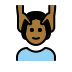 person getting massage: medium-dark skin tone on OpenMoji