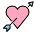 heart with arrow on OpenMoji