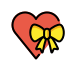 heart with ribbon on OpenMoji