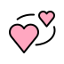 revolving hearts on OpenMoji