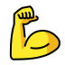 flexed biceps on OpenMoji