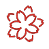white flower on OpenMoji
