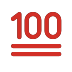 hundred points on OpenMoji