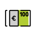 euro banknote on OpenMoji